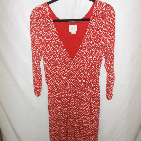 Anthropologie Maeve Faux Wrap Dress - Size Large - Picture 10 of 11